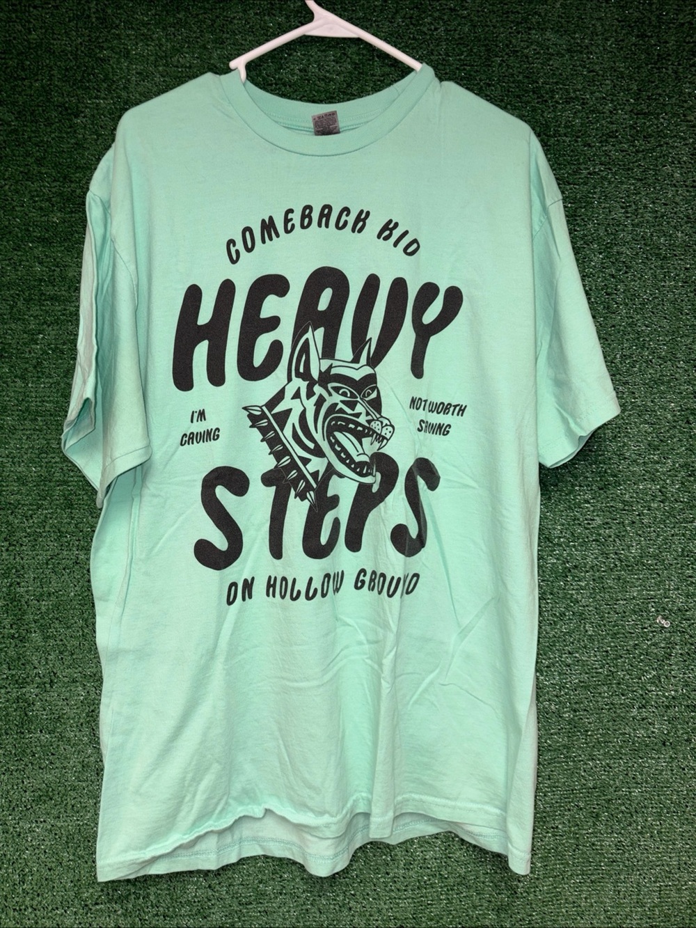 Comeback Kid Sea Foam Green Shirt XL.Gildan tag Hardcore Punk